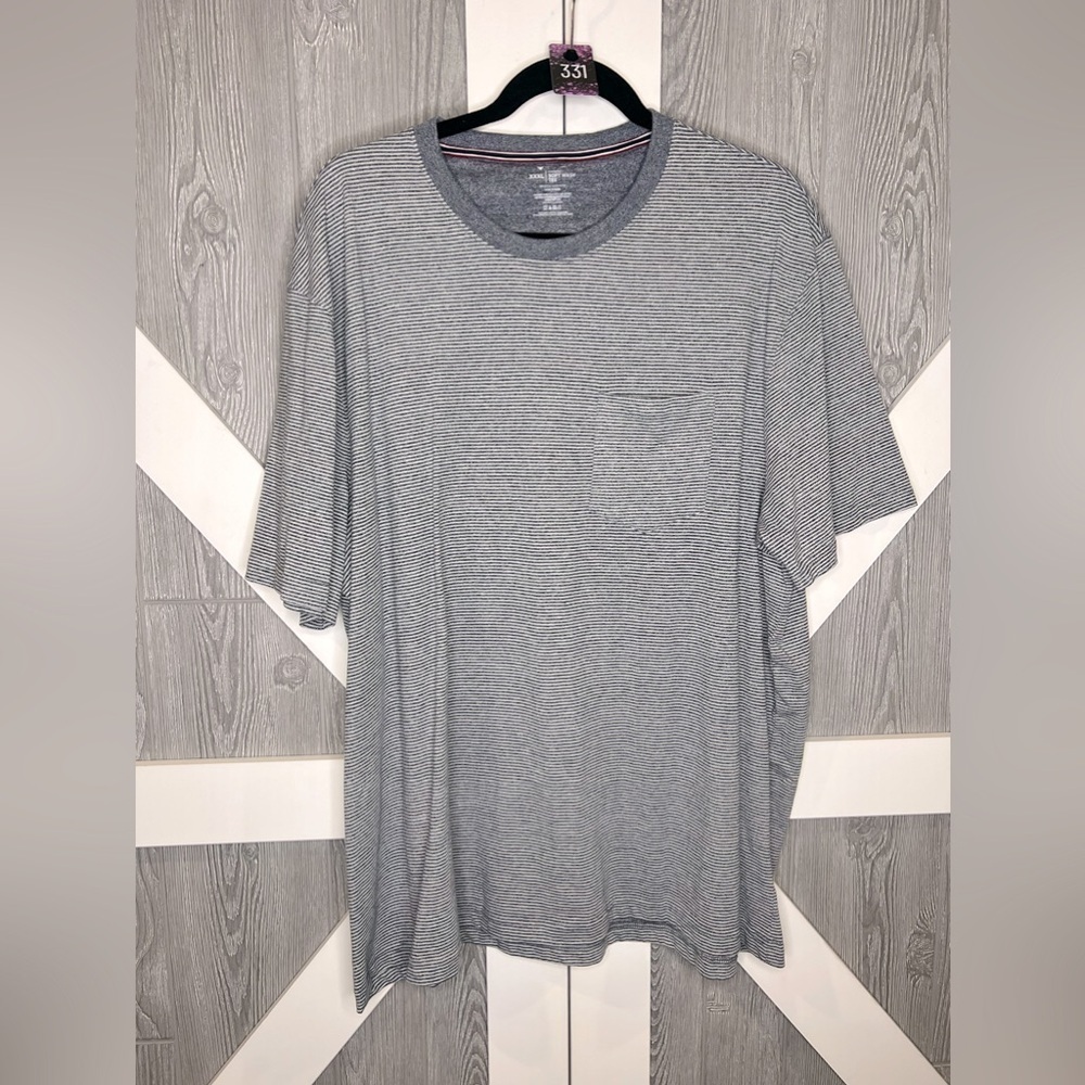 331. Members Mark Mens Crewneck Short Sleeve Striped Tee 3XL